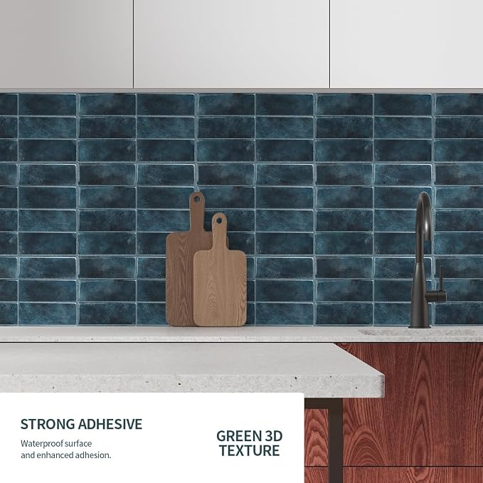 Peel and Stick Backsplash 3D Wall Tiles, Self-Adhesive, Oil Proof, Waterproof - Image 7