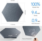18 Pack Self-Adhesive Acoustic Panels 12" X 10" X 0.4" - Image 3