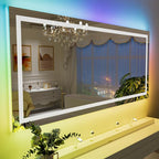 LOAAO 60”X40“ RGB LED Bathroom Mirror by LOAAO