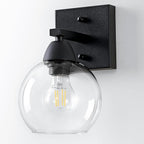Bathroom Light Fixtures, 1-Light Matte Black Vanity Light by Unknown