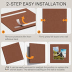 MaxGear Large Cork Board for Wall 36" x 24", Chocolate Brown Bulletin Board - Image 4