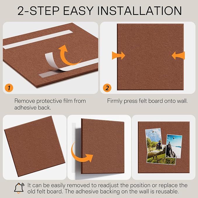MaxGear Large Cork Board for Wall 36" x 24", Chocolate Brown Bulletin Board - Image 4