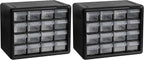Akro-Mils 16-Drawer Plastic Storage Cabinet | 10-1/2 x 6-1/2 x 8-1/2 Inch | by Akro-Mils