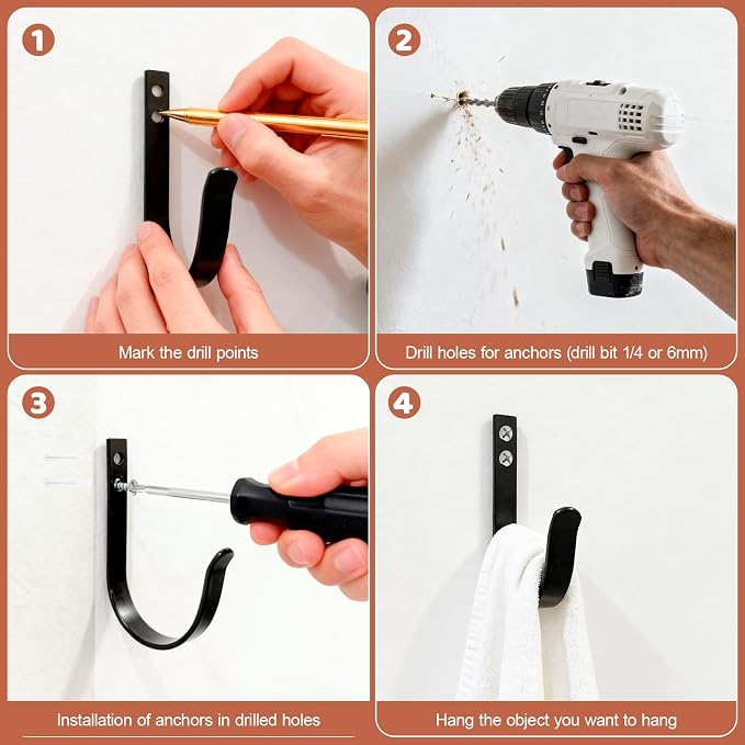20 PCS Wall Hooks Heavy Duty - Image 8