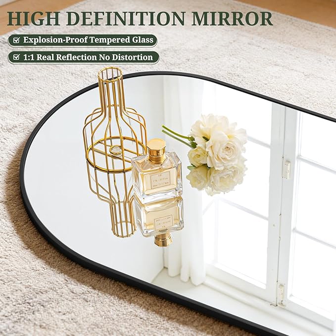Mirror Full Length 64"x21" Full Body Floor Mirror - Image 5