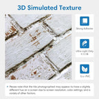 COMSTICKC 3D Faux Brick Wall Panels Peel and Stick, Small Size Self Adhesive - Image 4