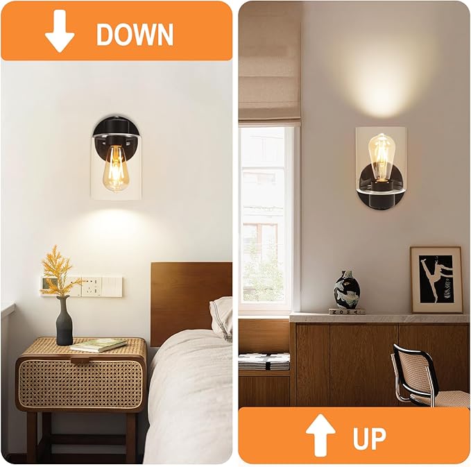 Kalium Wall Sconces, Matte Black Vanity Light Fixtures, Indoor Wall Lights - Image 2