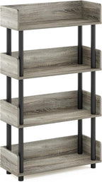 Furinno TURN-N-TUBE 4-Tier Display Shelf, Storage Shelves, Book Shelf, Open - Image 5