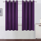 LEMOMO Purple Blackout Curtains 66 x 63 Inch Length/Set of 2 Curtain by Lemomo