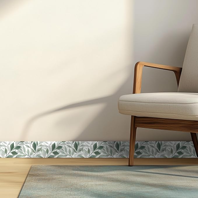HOMETITUTE Wallpaper Border 4x196 Inch Peel and Stick PVC Wall Border Wallpaper - Image 6