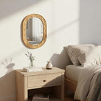 Entryway Small Mirrors for Wall, 16 x 12 Inch Bathroom Wood Mirror - Image 8