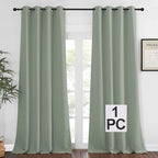NICETOWN Blackout Sage Green Curtain 90 inch Length by NICETOWN