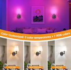 Nekhung Battery Operated Wall Sconces Set of 2, Wireless Wall Light - Image 3