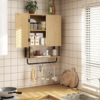 RUSTOWN Fluted Bathroom Wall Cabinet - Image 5