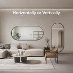 Oval Full Length Mirror, Ultra-Clear Explosion-Proof Dressing Mirror, Simple - Image 7