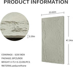 3D Faux Stone Wall Panels, Lightweight & Waterproof Accent Marble Stone Skin - Image 2