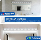 IZORRO LED Modern Bathroom Lights Fixtures, Chrome Acrylic Wall Lighting - Image 5