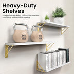 BAYKA Wall Shelves for Bedroom Decor, Floating Shelves for Living Room Kitchen - Image 6