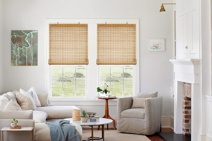 LazBlinds Cordless Bamboo Roll Up Shades - Image 5