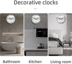 CHYLIN Wall Clock Silent Non Ticking Wall Clocks Battery Operated, Rustic - Image 8