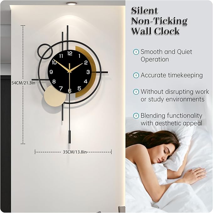 Wall Clock for Living Room Decor Decorative Wall Clock - Image 4