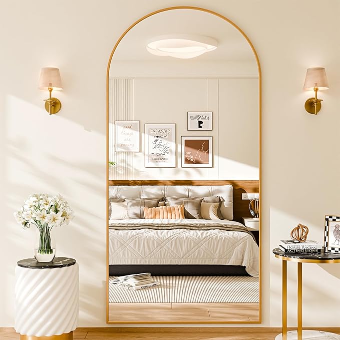 76"x34" Floor Mirror Full Length, Arched Full Length Mirror - Image 2