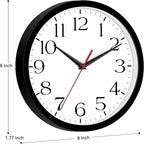 DAXSMY 8 Inch Wall Clock - Image 4