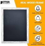 Better Office Products Magnetic Wall Chalkboard, Large Size 18" x 24", Rustic - Image 3