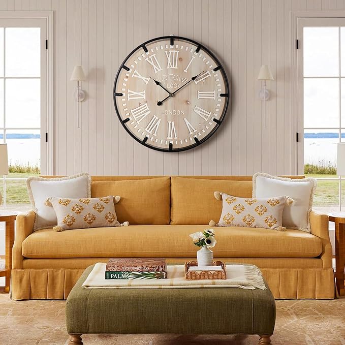 Vantic Farmhouse 30 Inch Extra Large Decorative Wall Clock - Image 3