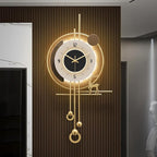 Modern Wall Clock for Living Room, Large Gold Decorative Wall Clock by HEBOIXHOMEDECOR