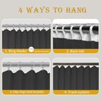 Room Divider Curtains for Ceiling Track Rod, 4.3 ft Wide x 9 ft Tall, 1 Panel - Image 3