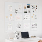 Neatsure Large Cork Board for Wall, 12 Panels Felt Tiles Tack Push Pin Board - Image 2