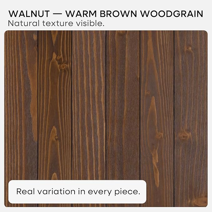 Homeforia Classic Walnut 20 inch Floating Shelf, High End Solid Real Wood Small - Image 6