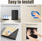 Upgrade 24 pack Self-adhesive Sound Proof Foam Panels, Decorative Soundproof - Image 6