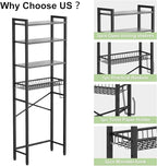 Kalrin Over-The-Toilet Storage Rack, 4-Tier Bathroom Organizer Shelf Over Toilet - Image 6