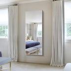 KOCUUY Large Silver Mirror, HD Tempered Glass, Anti-Rust Frame, Modern Design - Image 4