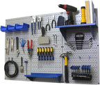 Wall Control Pegboard Organizer 4 ft. Metal Pegboard Standard Tool Storage Kit by Wall+Control