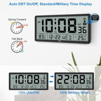 WallarGe Atomic Clock with Indoor Outdoor Temperature - Image 4