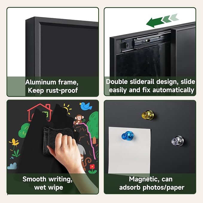 SELEAD 2-in-1 Magnetic Chalkboard - Image 6