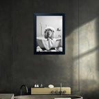 Framed Black and White Lion Wall Art Bathroom Pictures Wall Decor Funny - Image 6