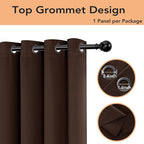 BONZER Room Divider Curtain Screen Partitions Total Privacy Wall Grommet Wide - Image 3