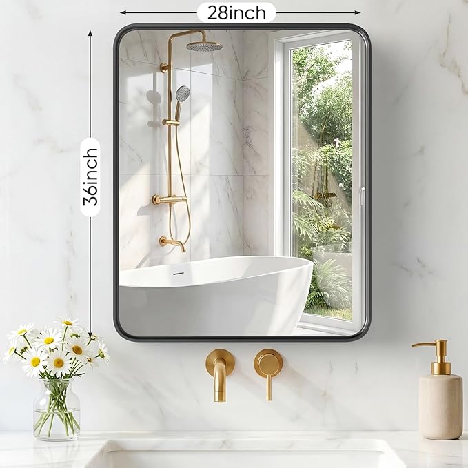 NEWBULIG 28X36 Inch Bathroom Mirror - Image 2