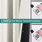 Yakamok 100% Blackout Curtains Thermal Insulated Curtain Panels - Image 4