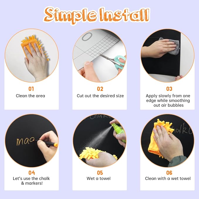 Magnetic Chalkboard Contact Paper - Image 4
