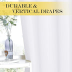 NICETOWN White Doorway Curtains 80 inches Long - Image 6