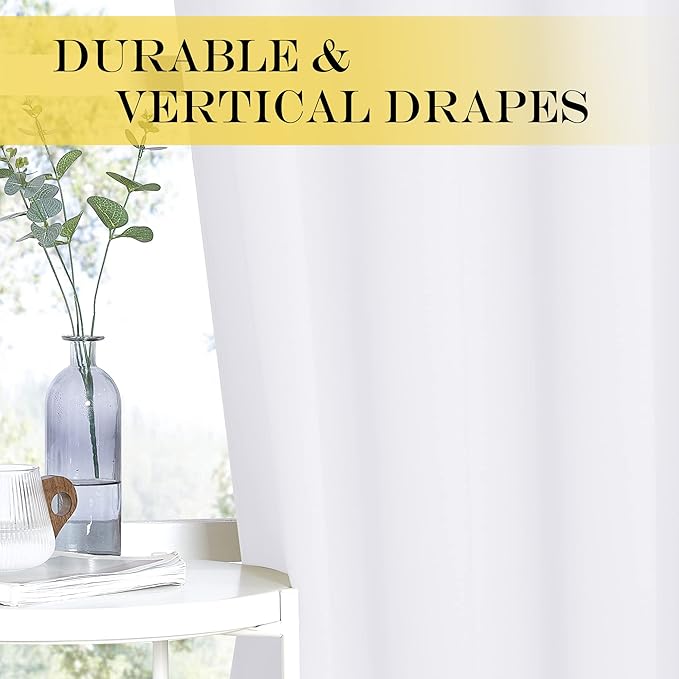 NICETOWN White Room Darkening Curtain 78 inch Length - Image 6