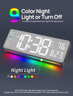 MASHI 2026 Upgrade Digital Wall Clock, Auto-Dimming Wall Clock - Image 3