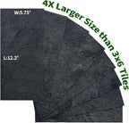 AULIGET 2-Piece Black Slate Peel and Stick Backsplash Wall Tiles, Laundry Room - Image 5