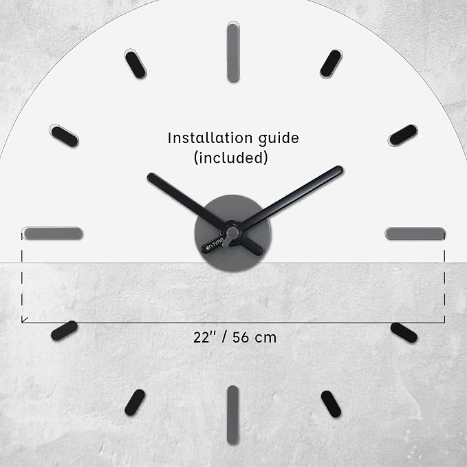 Presentime & Co Large Frameless DIY Wall Clock - Image 7