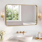 NEWBULIG 32X48 Inch Bathroom Mirror by NEWBULIG